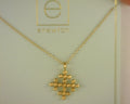 Enewton 16" Necklace Gold - Classic Beaded Signature Cross Encompass Gold
