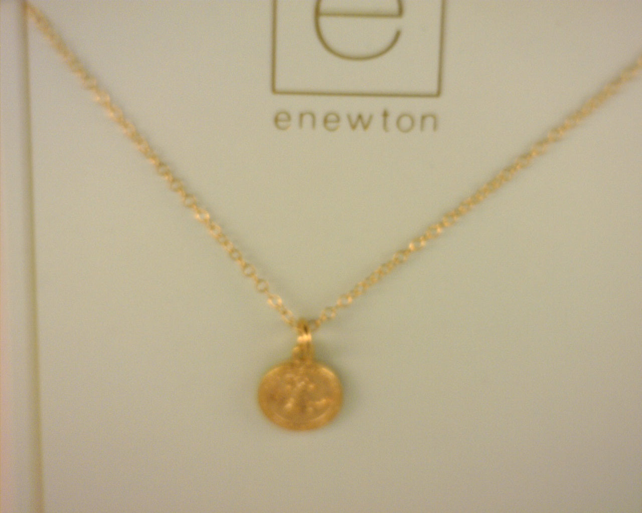Enewton 16" Necklace Gold - Protection Small Gold Disc