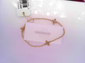 Signature Cross Gold Pattern 2mm Bead Bracelet - Classic Beaded Signature Cross Gold - 3mm Bead Gold