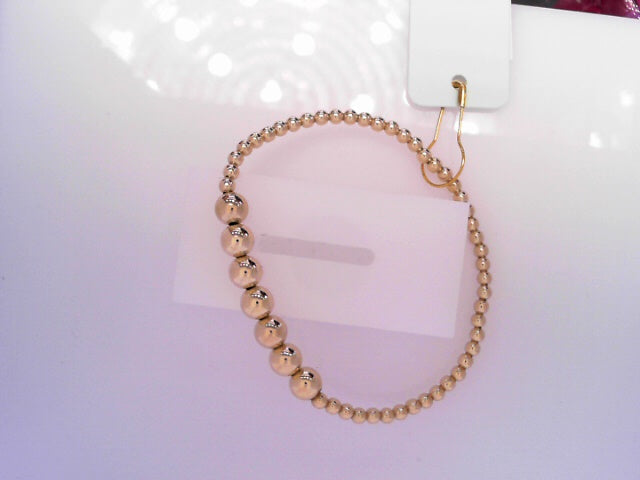 Classic Gold Beaded Bliss 3mm Bead Bracelet - 6mm Gold