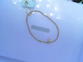 egirl Classic Gold 2mm Bead Bracelet - Signature Cross Small Gold Charm