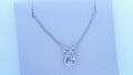 Diamond Pendant .40cttw Pear 14K White Gold