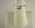 Diamond Solitaire Ring .94ctt Round 14K White Gold