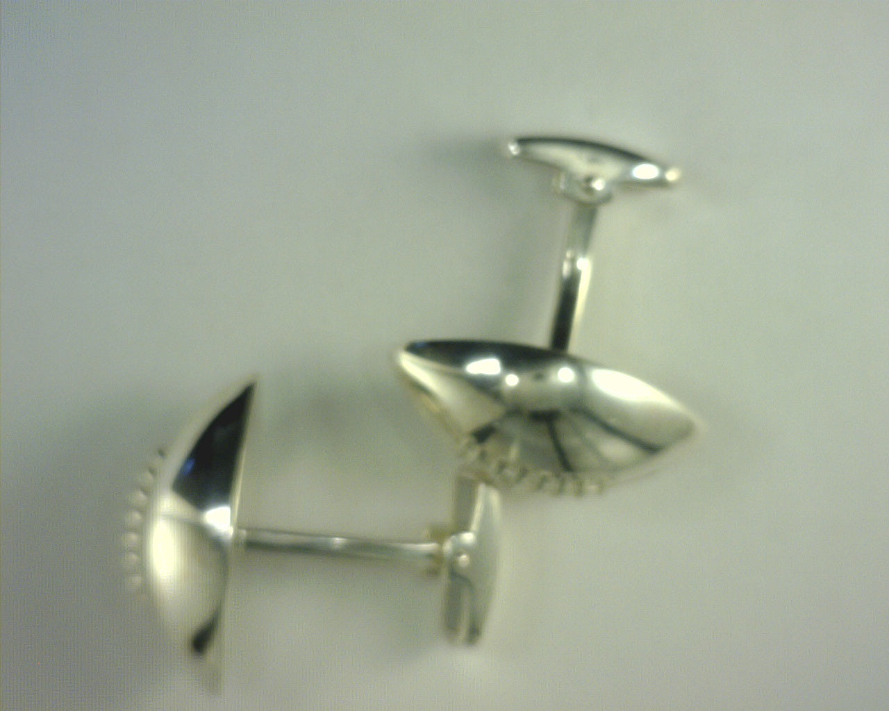 Football Cufflinks Sterling Silver