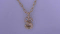 Kendra Scott Crystal Letter S Pendant Necklace GLD