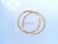 14 karat yellow gold hoops 3.2g