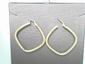 Square Hoop Earrings 14K Yellow Gold