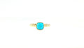 Luxury By Leonardo Turquoise Bead Ring 14K Yellow Gold