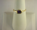 Luxury By Leonardo Amethyst Bezel Ring .60cts 14K Yellow Gold