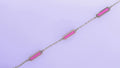 Luxury By Leonardo Pink Bracelet 14K Yellow Gold