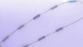 14 KARAT YELLOW GOLD TURQIOUSE BAR NECKLACE