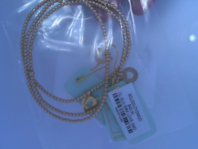 Classic Gold 2mm Love Disc Bracelet