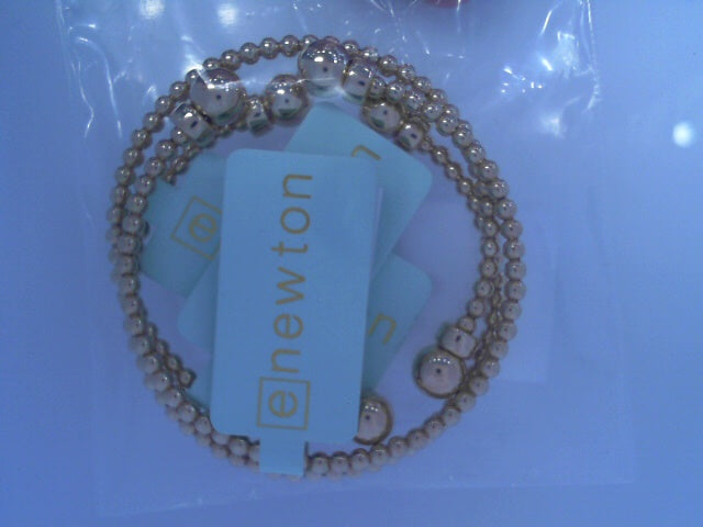 Classic Gold 3mm Bead Cuff - Gold