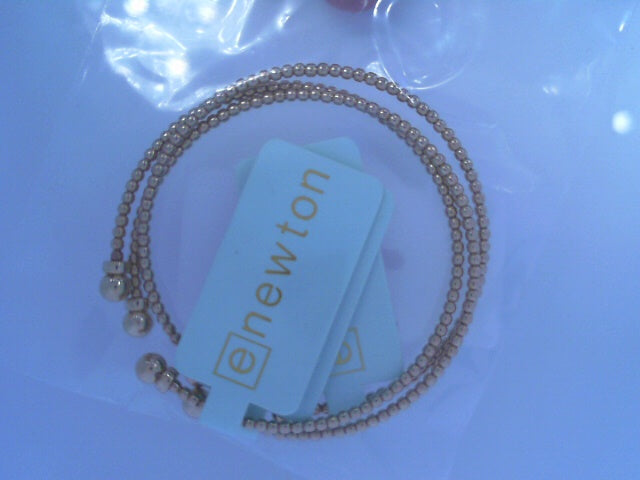 Classic Gold 2mm Bead Cuff - Gold