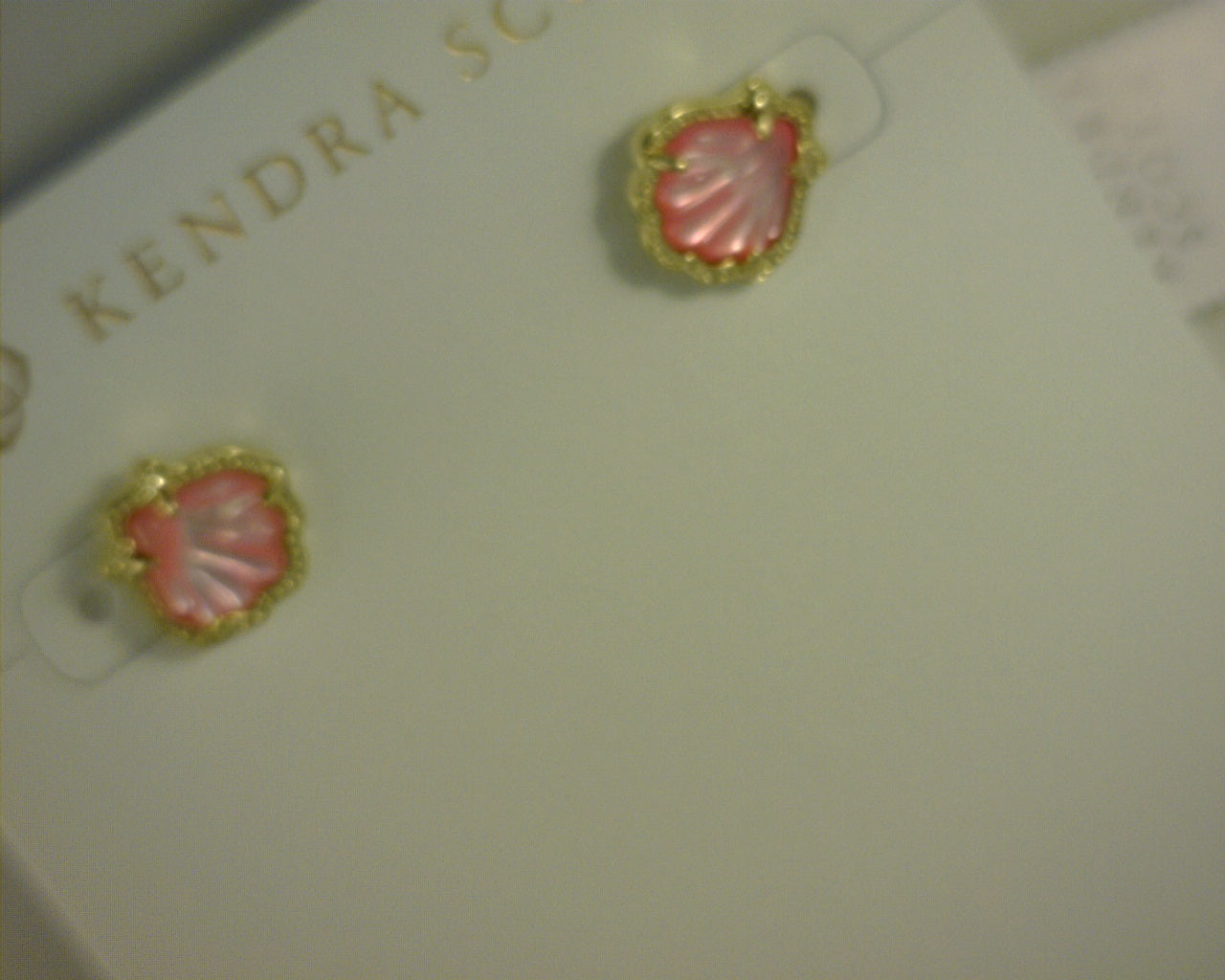 Kendra Scott Brynne Shell Sud Blush Earrings