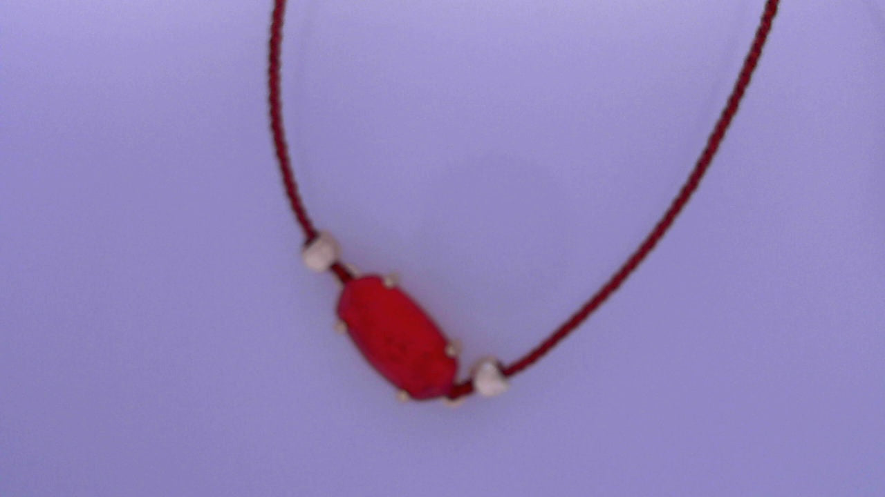 Kendra Scott Red Everlyne Friendship Bracelet