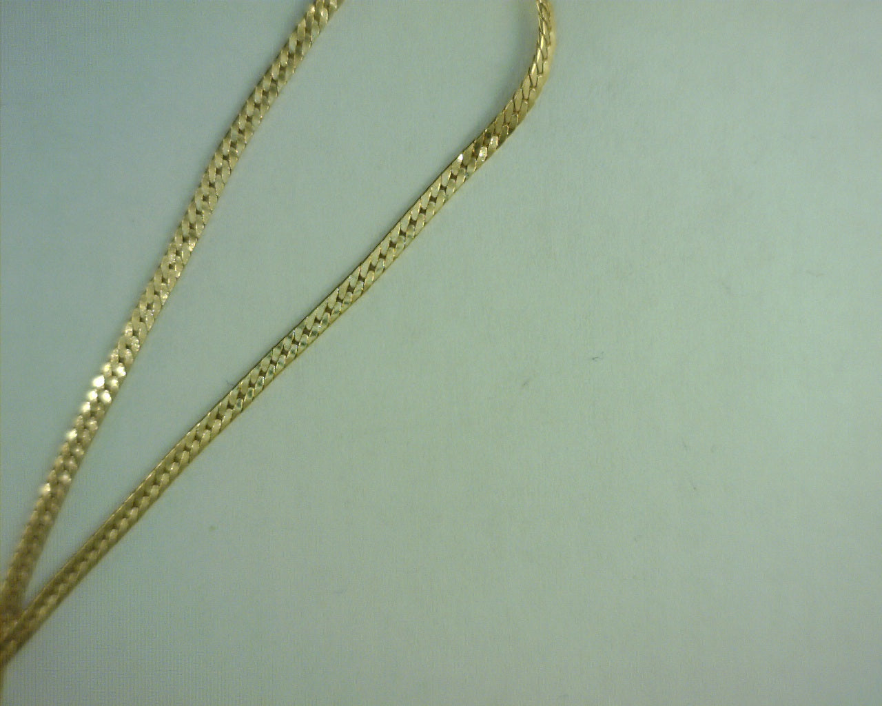 gold filled 17 inch herringbone chain