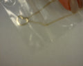 14KT. YELLOW GOLD TILTED HEART PENDANT NECKLACE CONTEMPORARY COLLECTION - s2233211