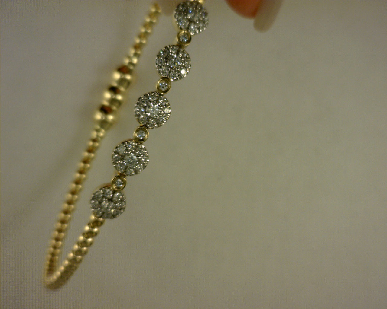 14  KARAT BUJUKAN GOLD AND DIAMOND BANGLE  #S2136147