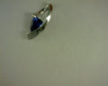 10 KARAT WHITE GOLD TANZANITE TRILLION SLIDE TANZ 1.80CARAT DIAMOND .03 TCW