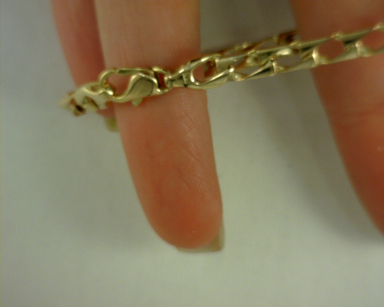 14 KARAT CABLE CHAIN BRACELET  5.8G