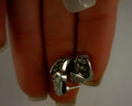 14 karat white gold .42tcw chocolate and white diamonds