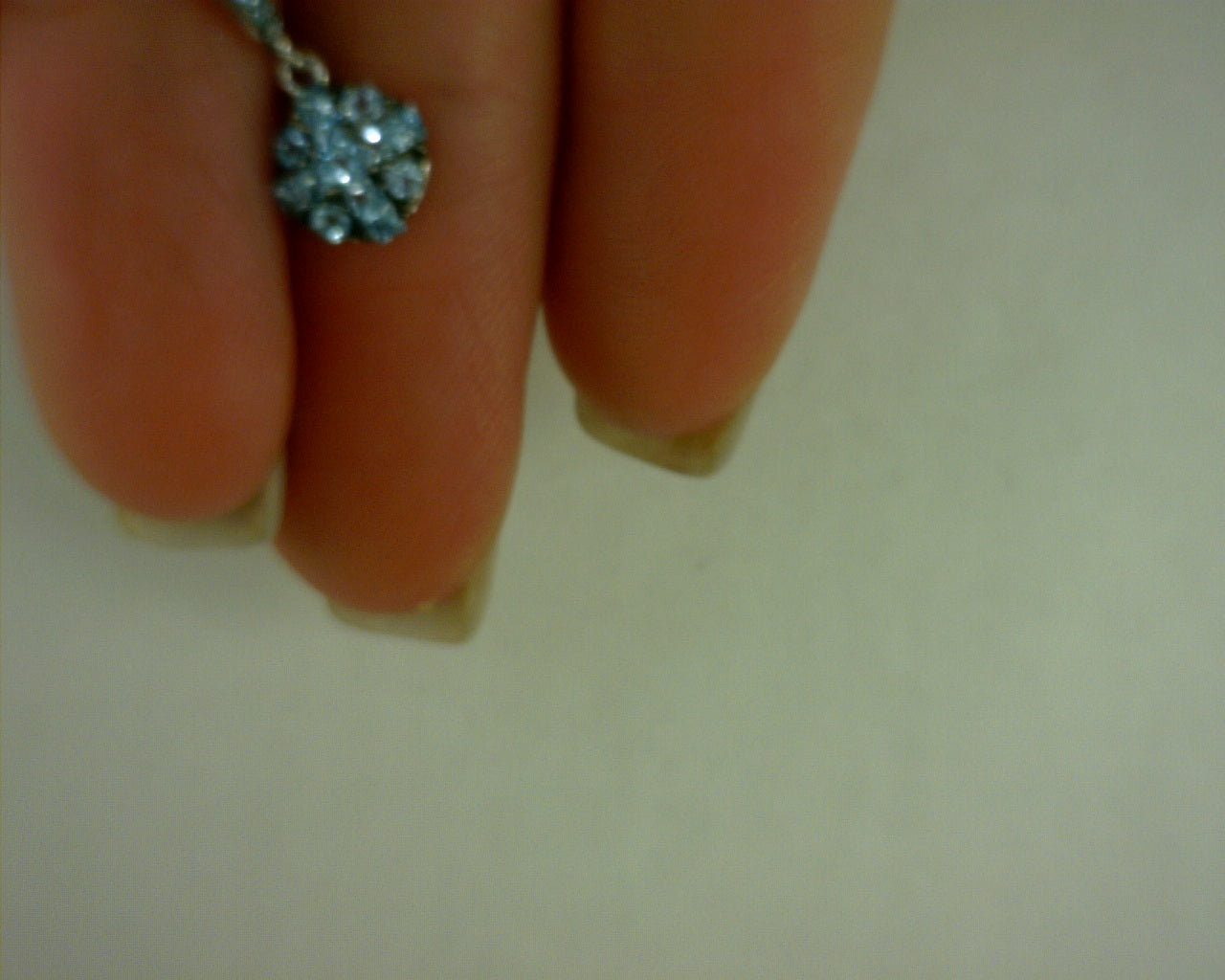 14 karat white gold with sky blue topaz pendant