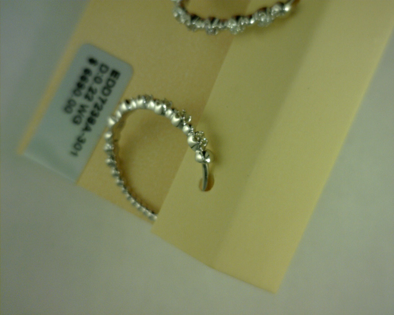 .22 TCW 14 KARAT WHITE GOLD DIAMOND HOOPS