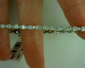 14 KARAT WHITE GOLD 2.91 CARATS TENNIS BRACELET