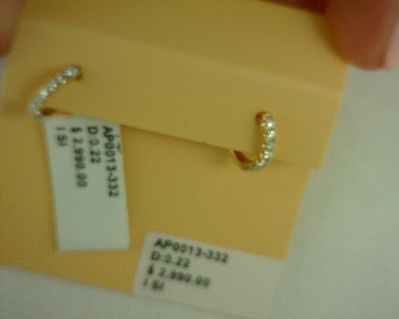 14 KARAY YELLOW GOLD 0.22 TCW DIAMOND HUGGIE EARRINGS