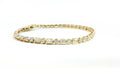 14 KT YELLOW GOLD BEZEL SET TENNIS BRACELET