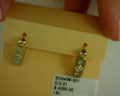 14 karat yellow gold and 0.21 tcw  drop earrings