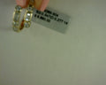 14KT YELLOW GOLD DIAOMND BEZEL SET WRAP RING