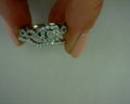 .94 tcw 14 karat white gold princess cut engagement set