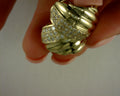 14 karat yellow gold 14.4g and .75 tdw lever back earrings