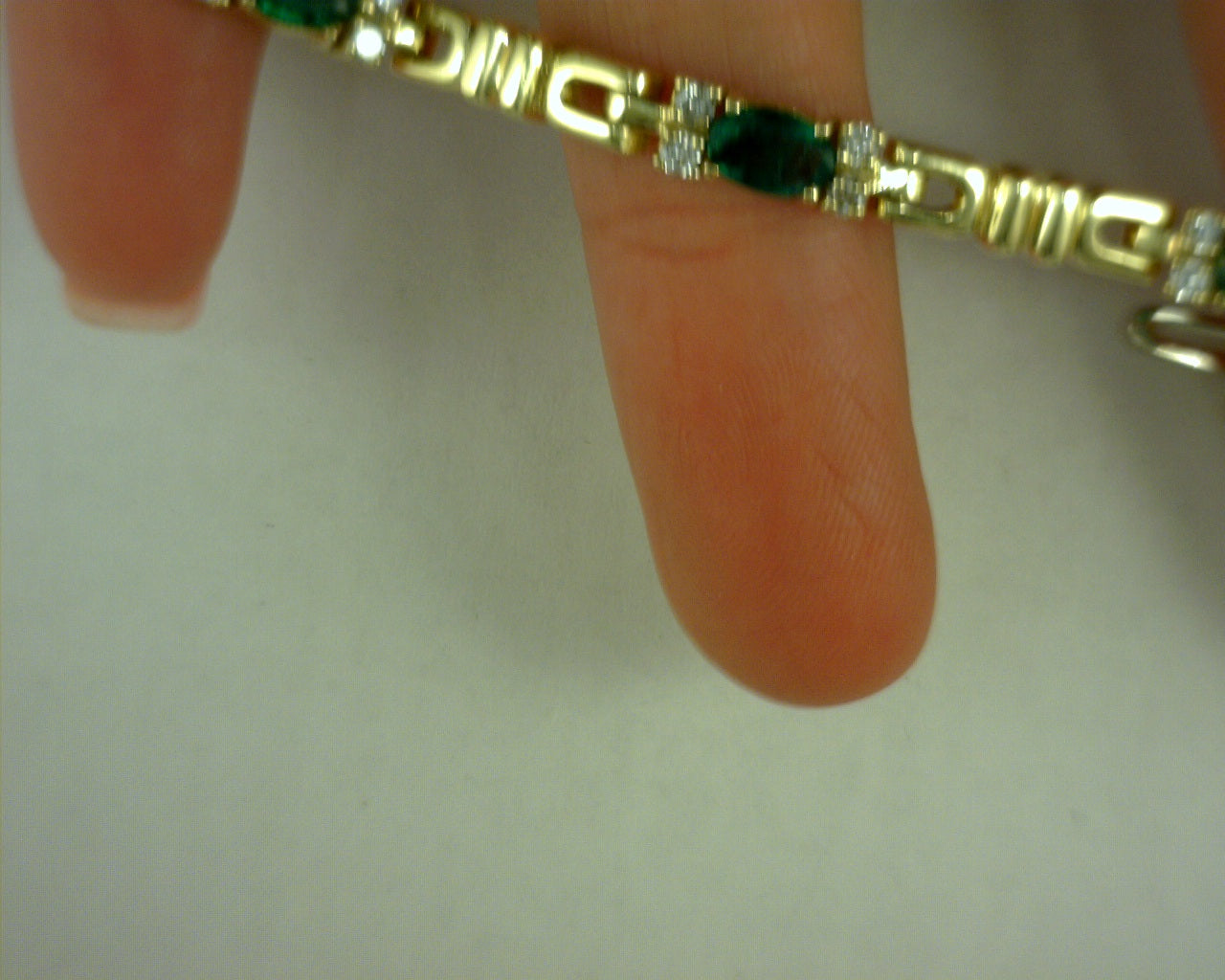 18 KARAT YELLOW GOLD 1.35 CARAT EMERALDS .24 DIAMONDS 17.5G