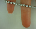 14 KARAT WHITE GOLD DIAMOND TENNIS BEACELET 3.50 CARATS12G