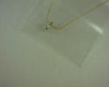 14 KARAT YELLOW AND WHITE GOLD FLOWER SHAPE DIAMOND PENDANT #S2152685