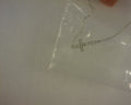 14 KARAT WHITE GOLD DIAMOND CROSS CHAIN BRACELET #S2139480