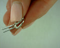 14 K WHITE GOLD DIAMOND BAR DROP LEVERBACK LUSSO cOLLECTION