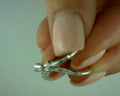 #S2117177  14K WHITE GOLD DIAMOND DROP EARRINGS