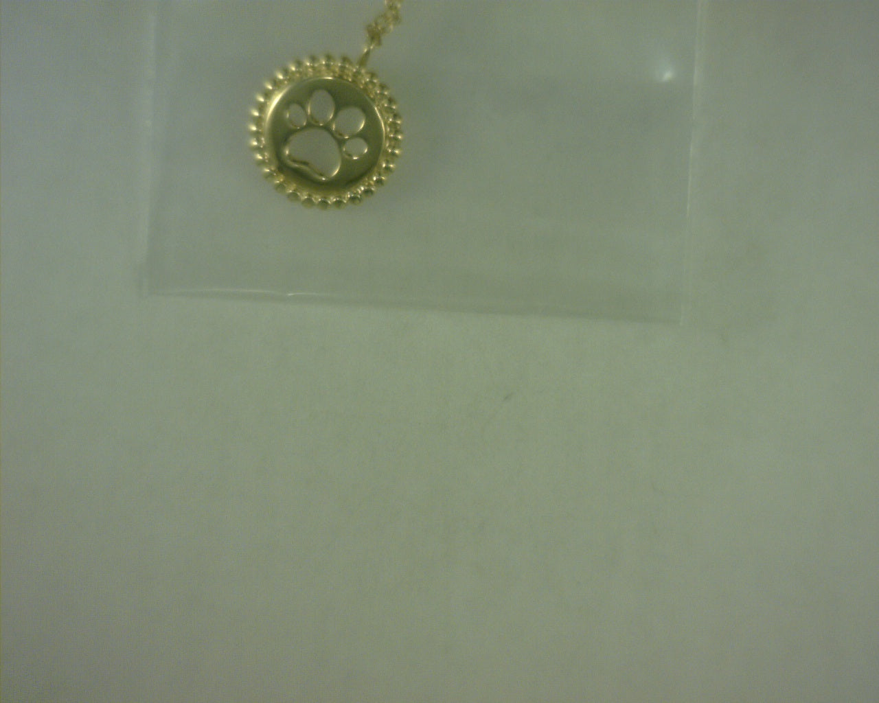 14 K YELLOW GOLD BUJUKAN PAW NECKALCE