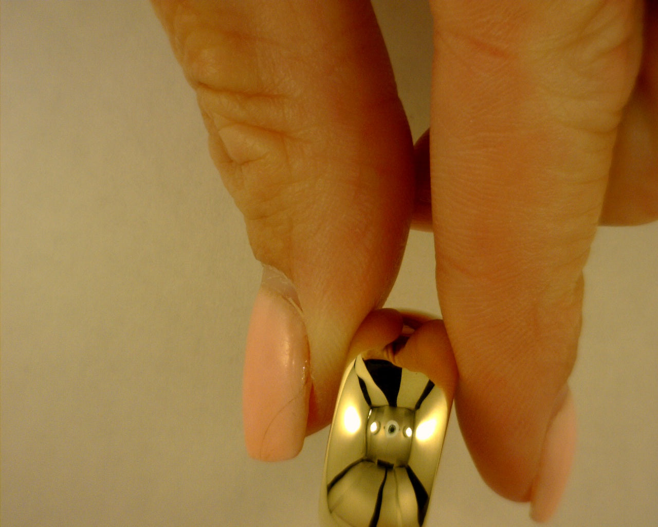 14 karat yellow gold plain gold wide band ring #s0799203