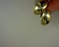 14 karat yellow gold oval huggie #s2156168