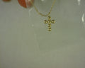 14 KARAT YELLOW GOLD BUJUKAN CROSS PENDANT #S2139473