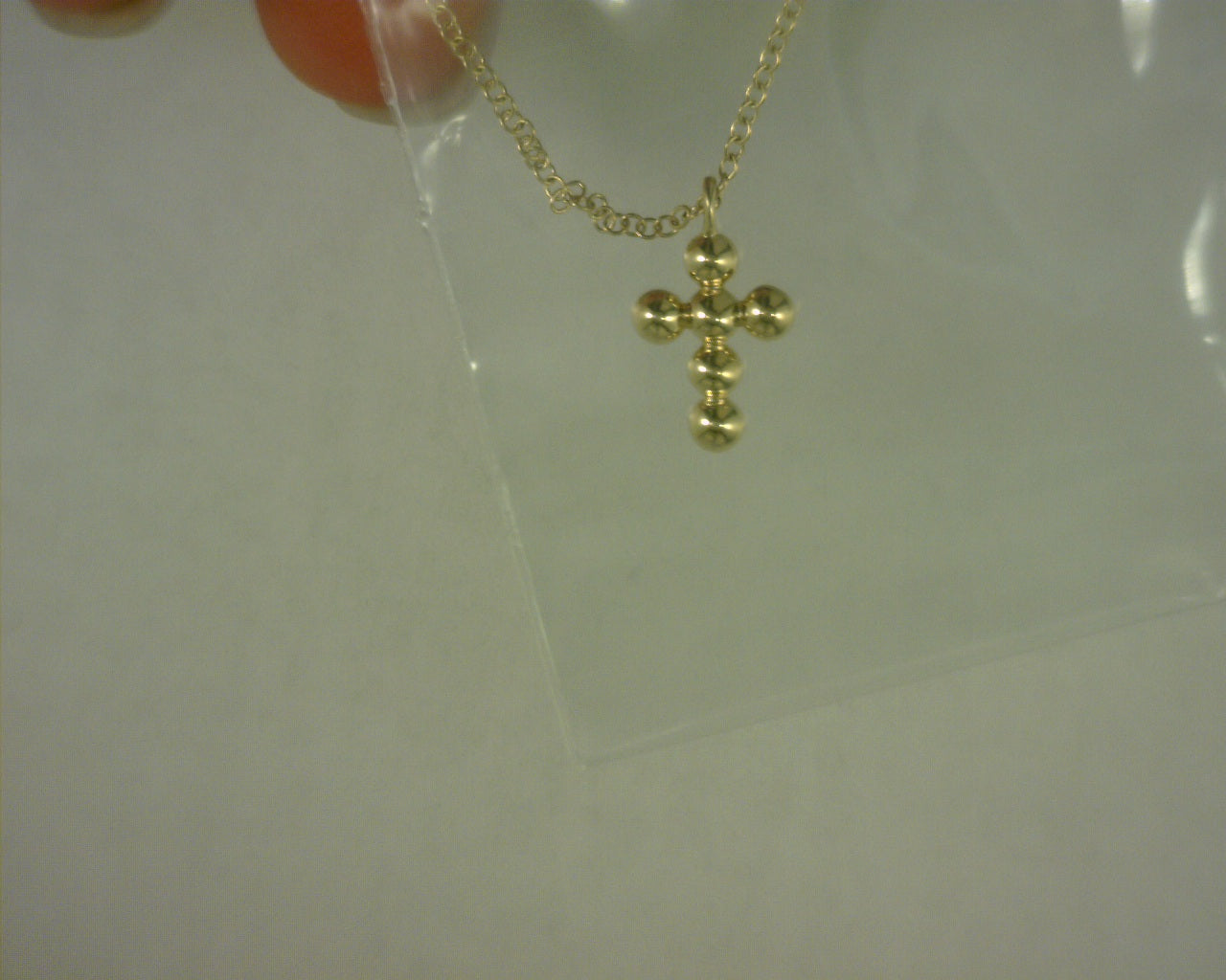 14 KARAT YELLOW GOLD BUJUKAN CROSS PENDANT #S2139473