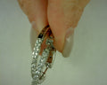 10 kt white gold 2.00ctw hoops