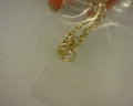 #S2166642  14K YELLOE GOLD CHAIN NECKLACE WITH SINGLE CURVE STATION