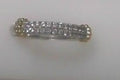 #S2166649 14 KT YELLOW GOLD AND .925 STERLING SILVER BUJUKAN WHITE SAPHIRE STACKABLE RING