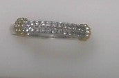 #S2166649 14 KT YELLOW GOLD AND .925 STERLING SILVER BUJUKAN WHITE SAPHIRE STACKABLE RING